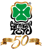 50 years Carnival Toys logo 50 years Carnival Toys logo